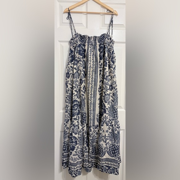 farm rio pineapple garden midi dress Farm Rio Active Pineapple Garden Maxi Dress - Blue Pineapple Garden